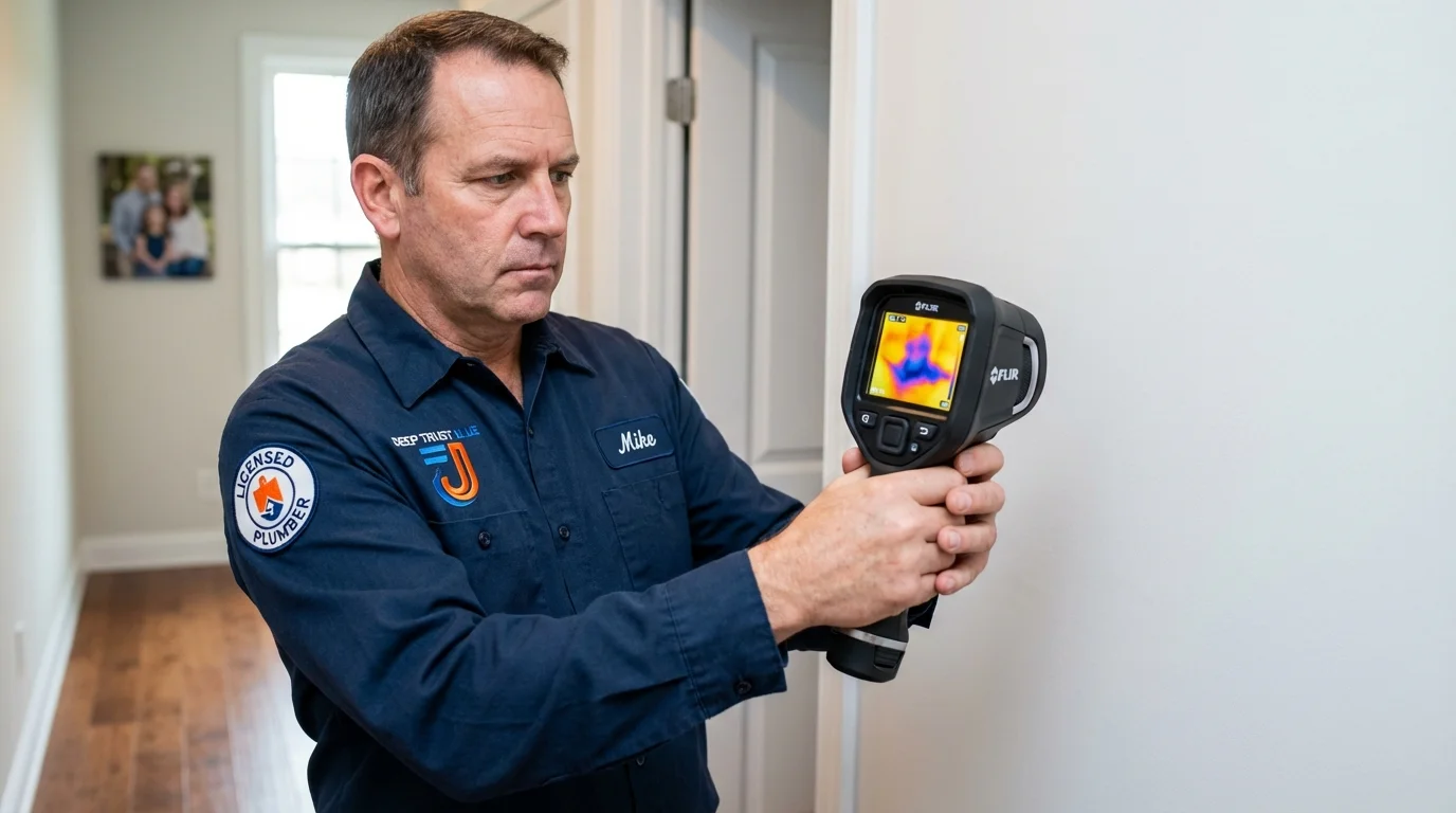 Thermal imaging leak detection by Johns Plumbing LLC in Whitwell